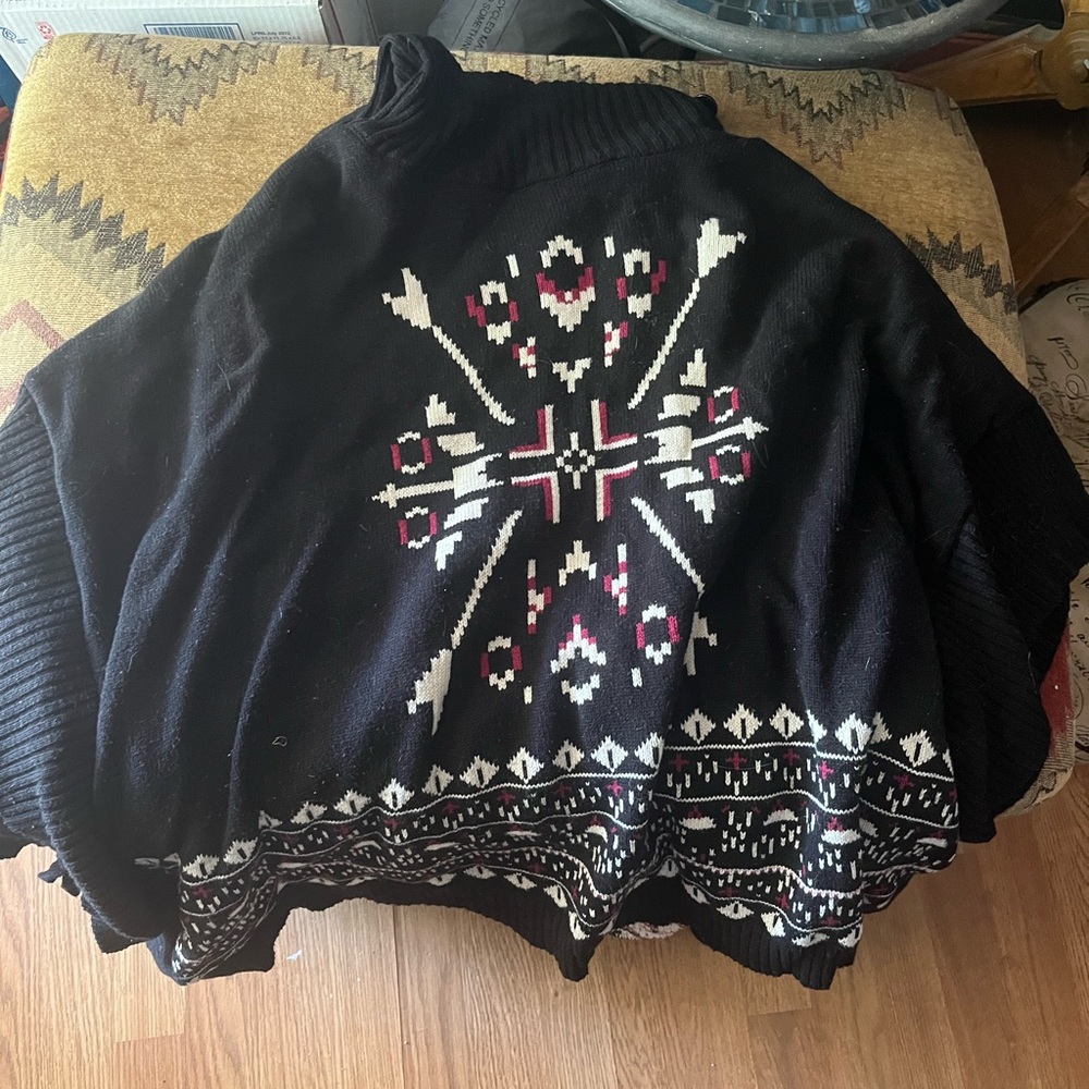 Sweater poncho
